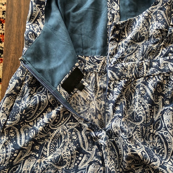 Intermix Blue Paisley Backless Romper - Picture 6 of 9